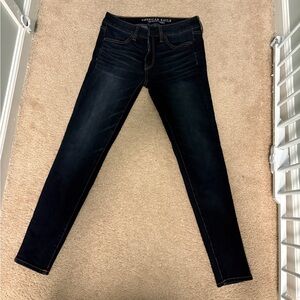 American Eagle Outfitters Women's Midnight Blue Skinny Jeans 4